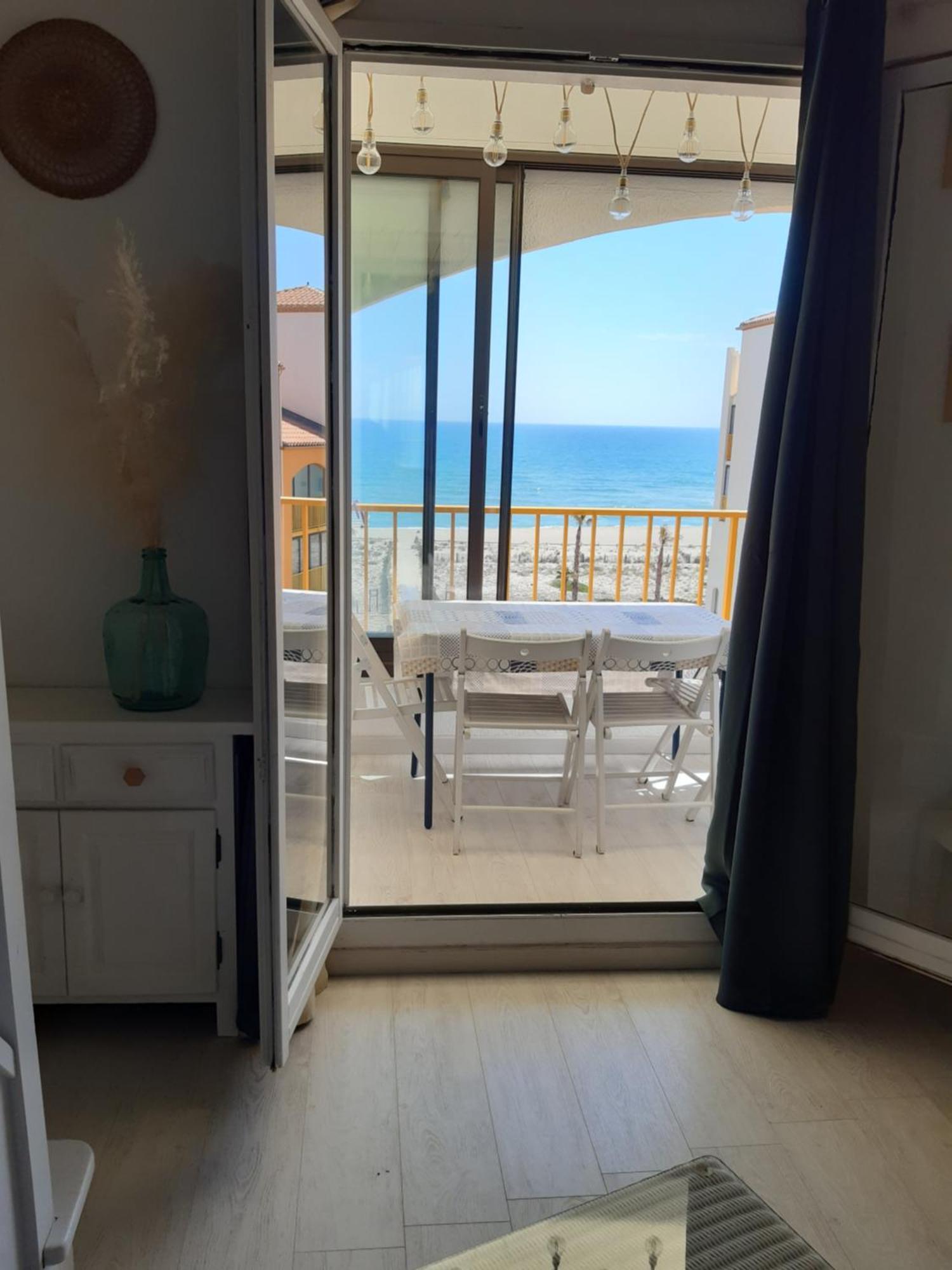 Bella Vista ,Acces Direct Plage, Front De Mer, Vue Mer Panoramique Le Barcarès Kültér fotó